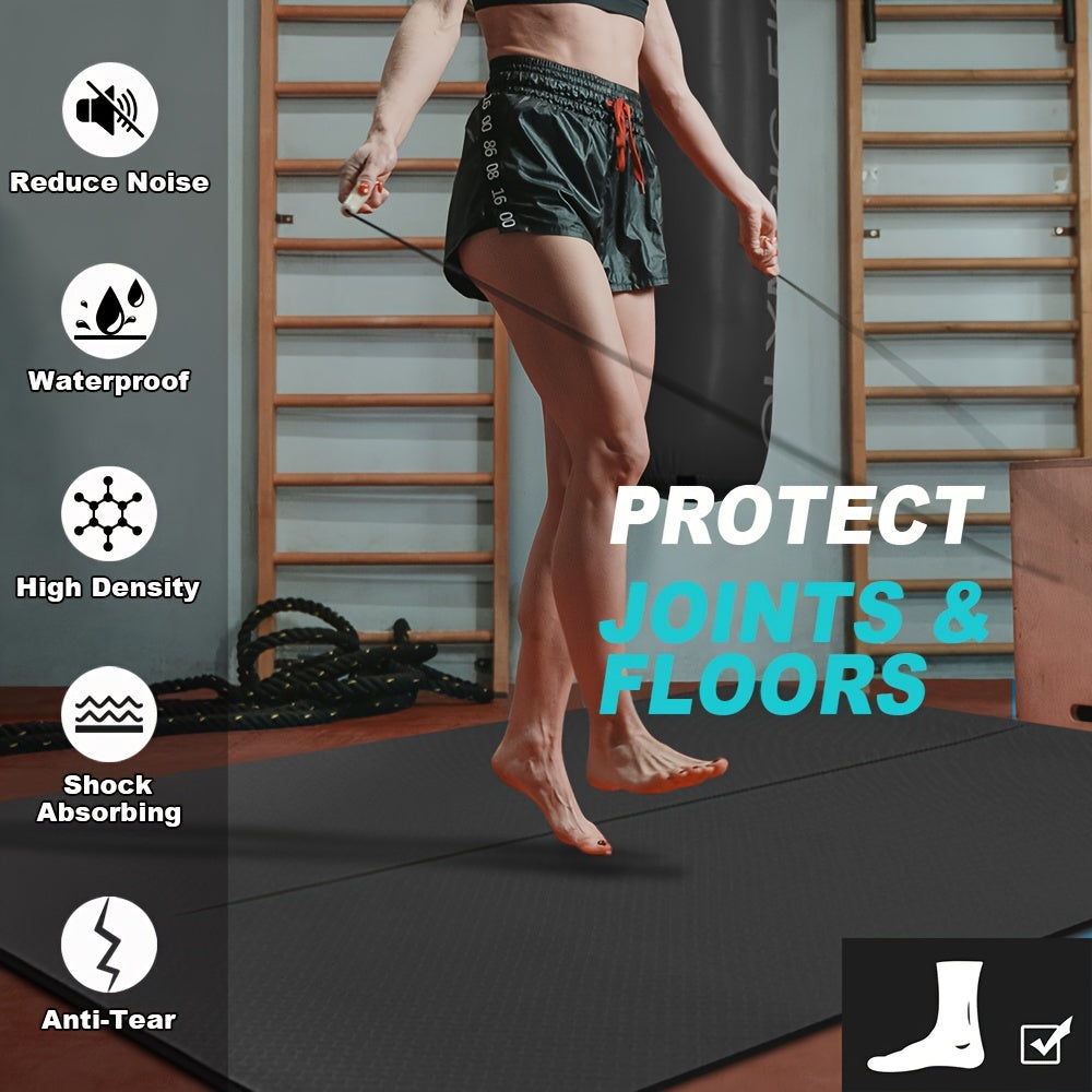 Large Yoga Mat 6' X 4', 1\u002F3 Inch Extra Thick Yoga Mat With Alignment Line Double-Sided Non Slip, Professional TPE Yoga Mats For Women Men, 24 Sq. Ft Large Exercise Mat For Yoga, Pilates And Home Workout