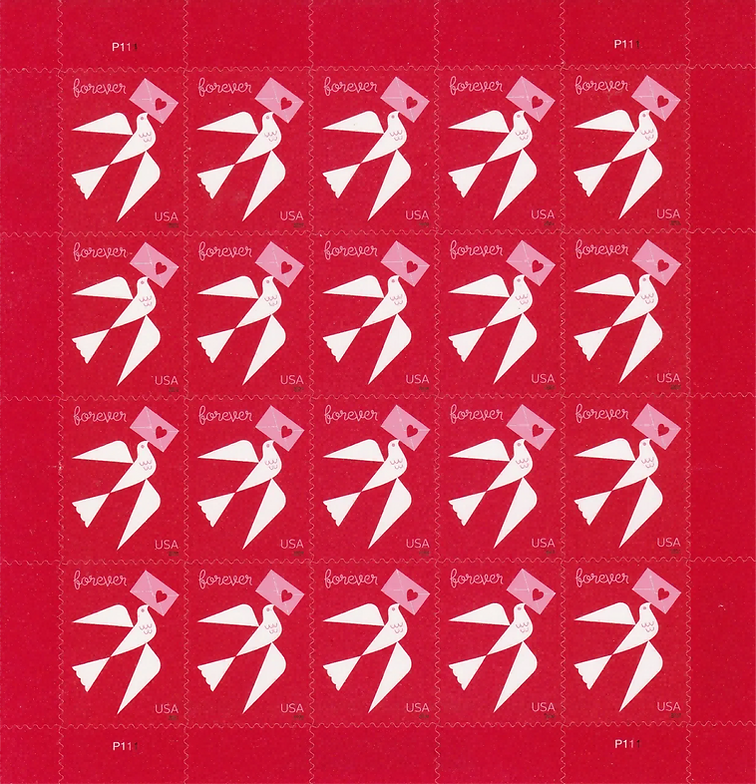 Love 2024 Stamps Love Forever Stamps 100 pcs