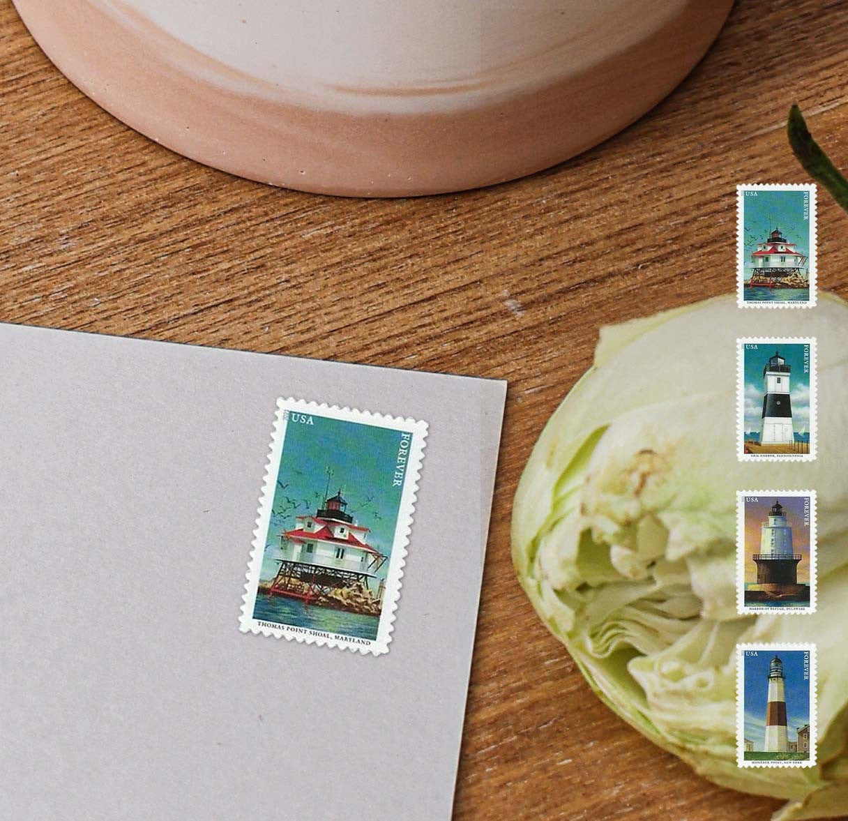 Mid-Atlantic Lighthouses (U.S. 2021) Forever Stamps 100 pcs