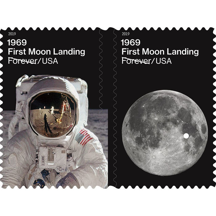 First Moon Landing 2019 Forever Stamps 100 pcs