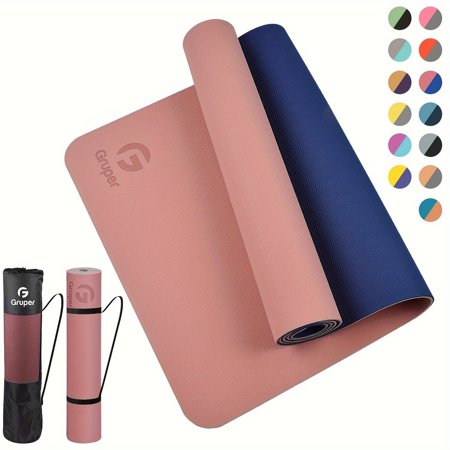 Yoga Mat for Women Men, 1\u002F4 Inch Extra Thick Yoga Mat Non Slip, 72\