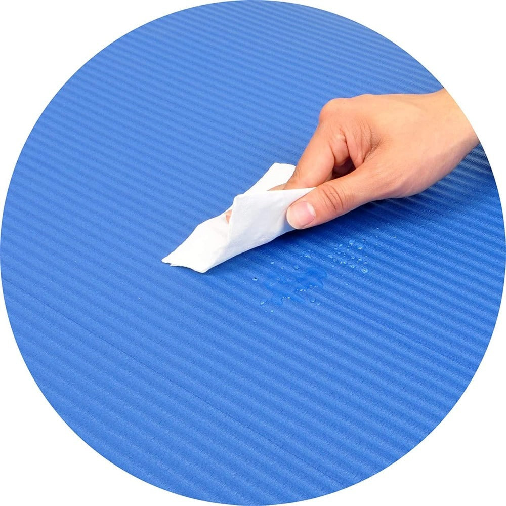 BalanceFrom All-Purpose 1-Inch Extra Thick High Density Anti-Tear Exercise Yoga Mat with Carrying Strap, Multiple Colors