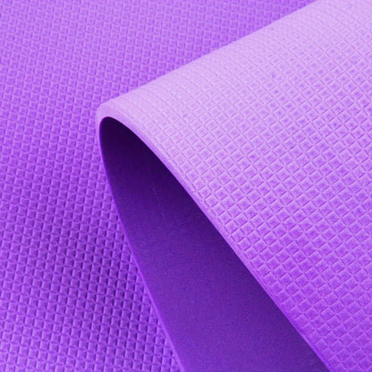6mm Thick Non-Slip EVA Foam Yoga Mat - High-Quality, Odorless, Durable Fitness Pad for Home Workouts, Pilates, and Beginners - Available in Purple\u002FBlue, Yoga Accessories