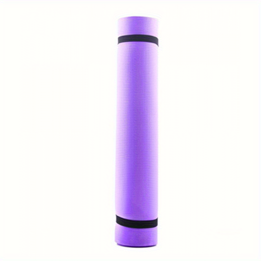 6mm Thick Non-Slip EVA Foam Yoga Mat - High-Quality, Odorless, Durable Fitness Pad for Home Workouts, Pilates, and Beginners - Available in Purple\u002FBlue, Yoga Accessories
