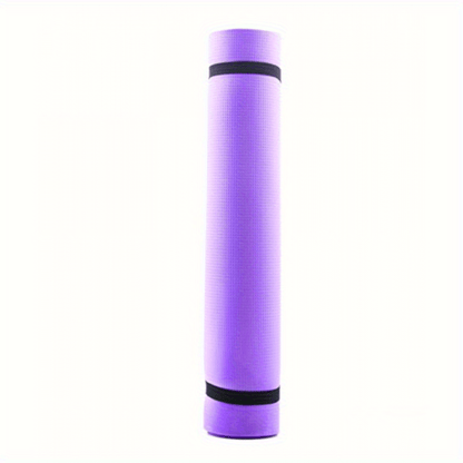 6mm Thick Non-Slip EVA Foam Yoga Mat - High-Quality, Odorless, Durable Fitness Pad for Home Workouts, Pilates, and Beginners - Available in Purple\u002FBlue, Yoga Accessories