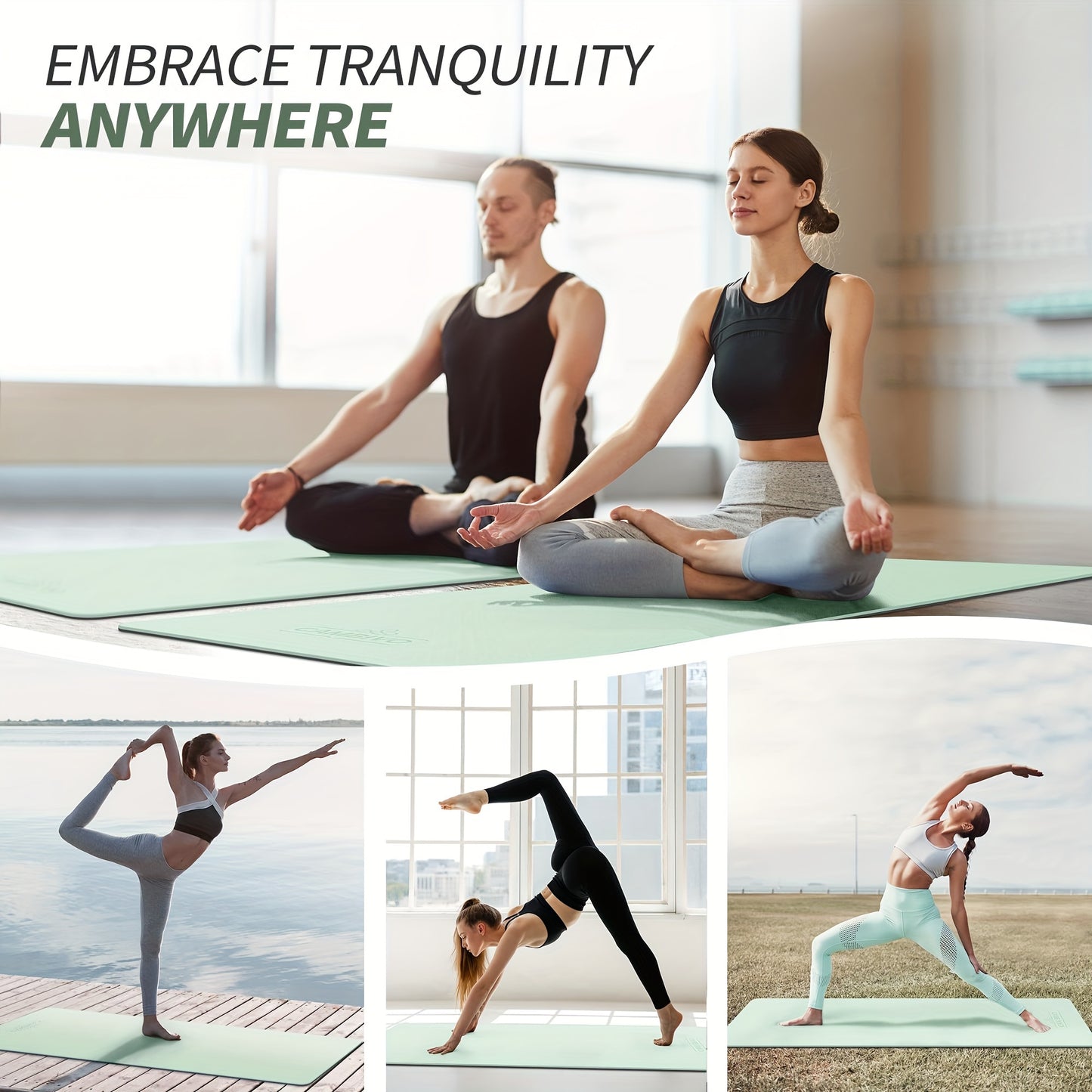 Yoga Mat for Women Men, 1\u002F4 Inch Extra Thick Yoga Mat Non Slip, 72\