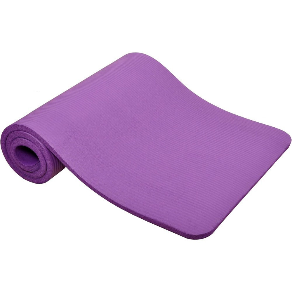 BalanceFrom All-Purpose 1-Inch Extra Thick High Density Anti-Tear Exercise Yoga Mat with Carrying Strap, Multiple Colors