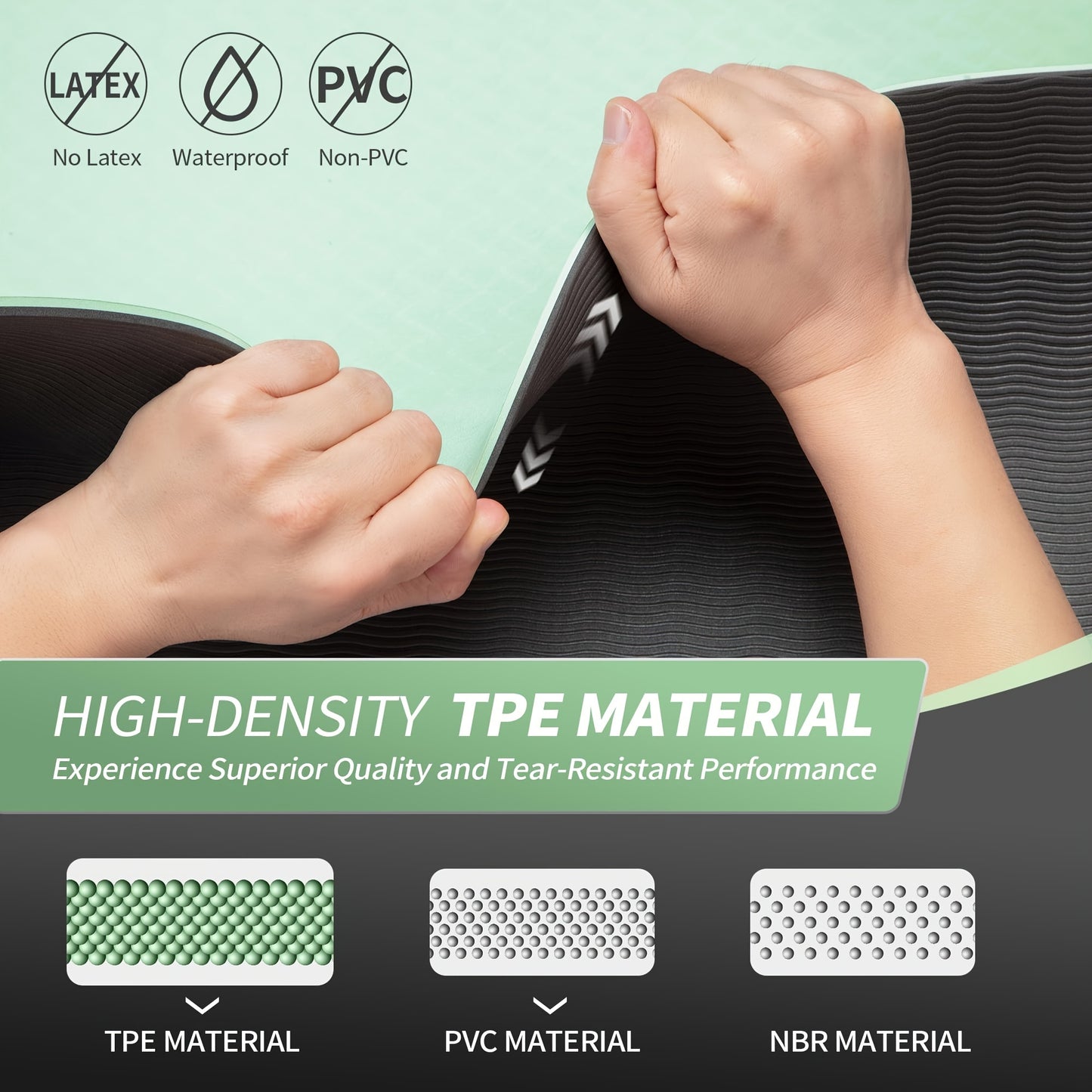 Yoga Mat for Women Men, 1\u002F4 Inch Extra Thick Yoga Mat Non Slip, 72\