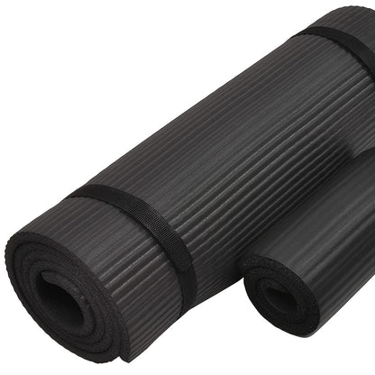 Super Thick High Density Anti-tear Exercise Yoga Mat, Optional Yoga Block With Strap, Multiple Colors Available