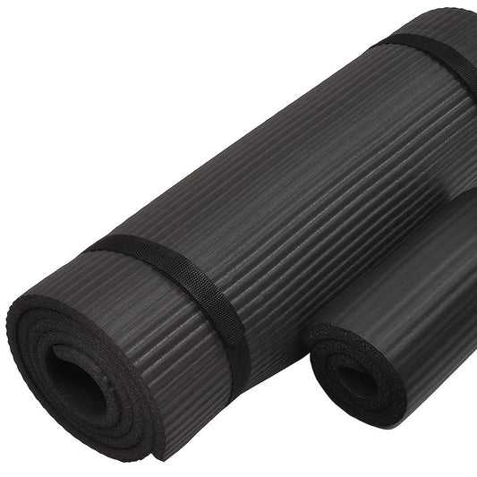 Super Thick High Density Anti-tear Exercise Yoga Mat, Optional Yoga Block With Strap, Multiple Colors Available