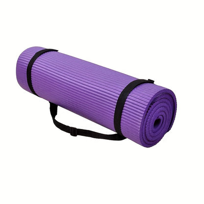 Super Thick High Density Anti-tear Exercise Yoga Mat, Optional Yoga Block With Strap, Multiple Colors Available
