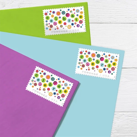 Let's Celebrate! 2020 Celebration Forever Stamps 100 pcs