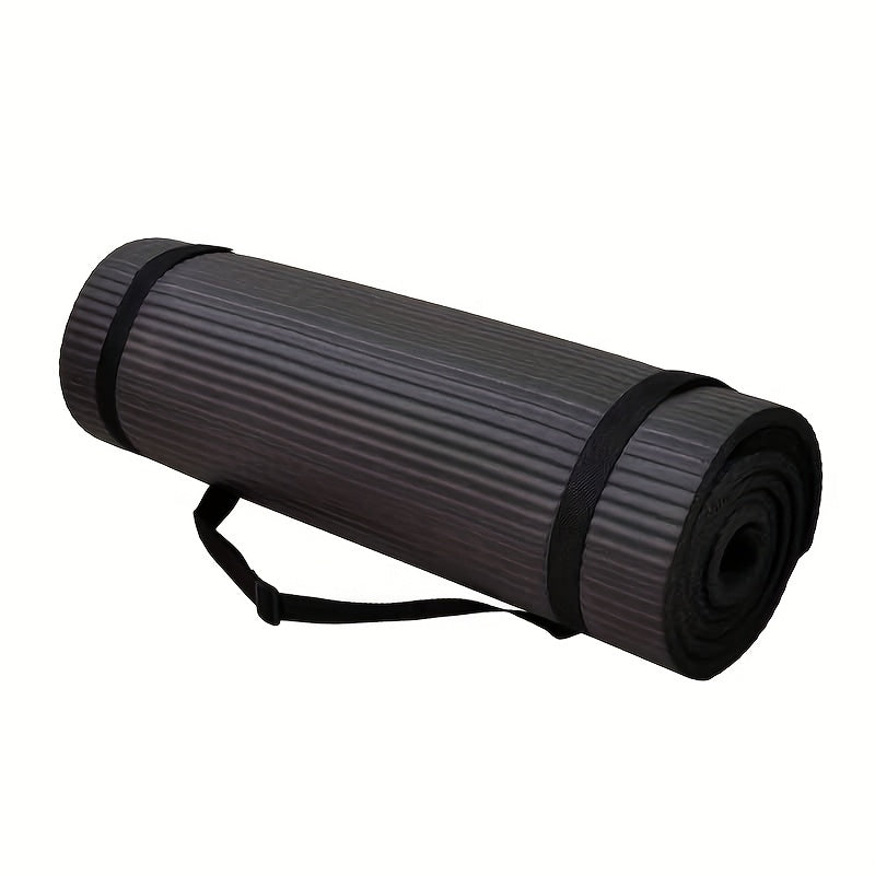 Super Thick High Density Anti-tear Exercise Yoga Mat, Optional Yoga Block With Strap, Multiple Colors Available