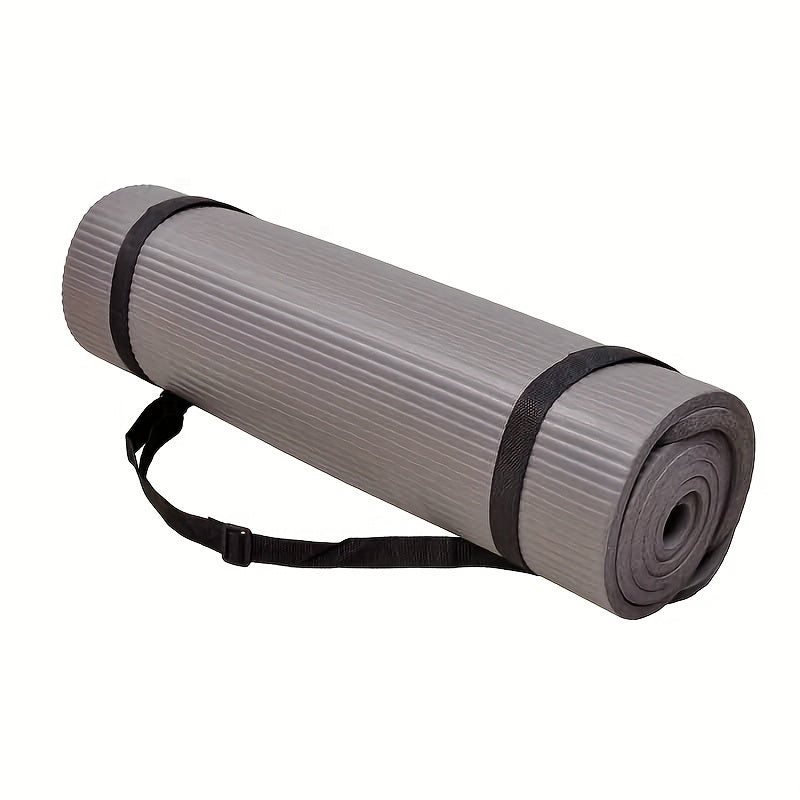 Super Thick High Density Anti-tear Exercise Yoga Mat, Optional Yoga Block With Strap, Multiple Colors Available