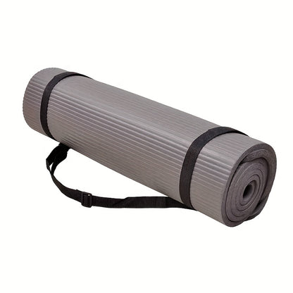 Super Thick High Density Anti-tear Exercise Yoga Mat, Optional Yoga Block With Strap, Multiple Colors Available