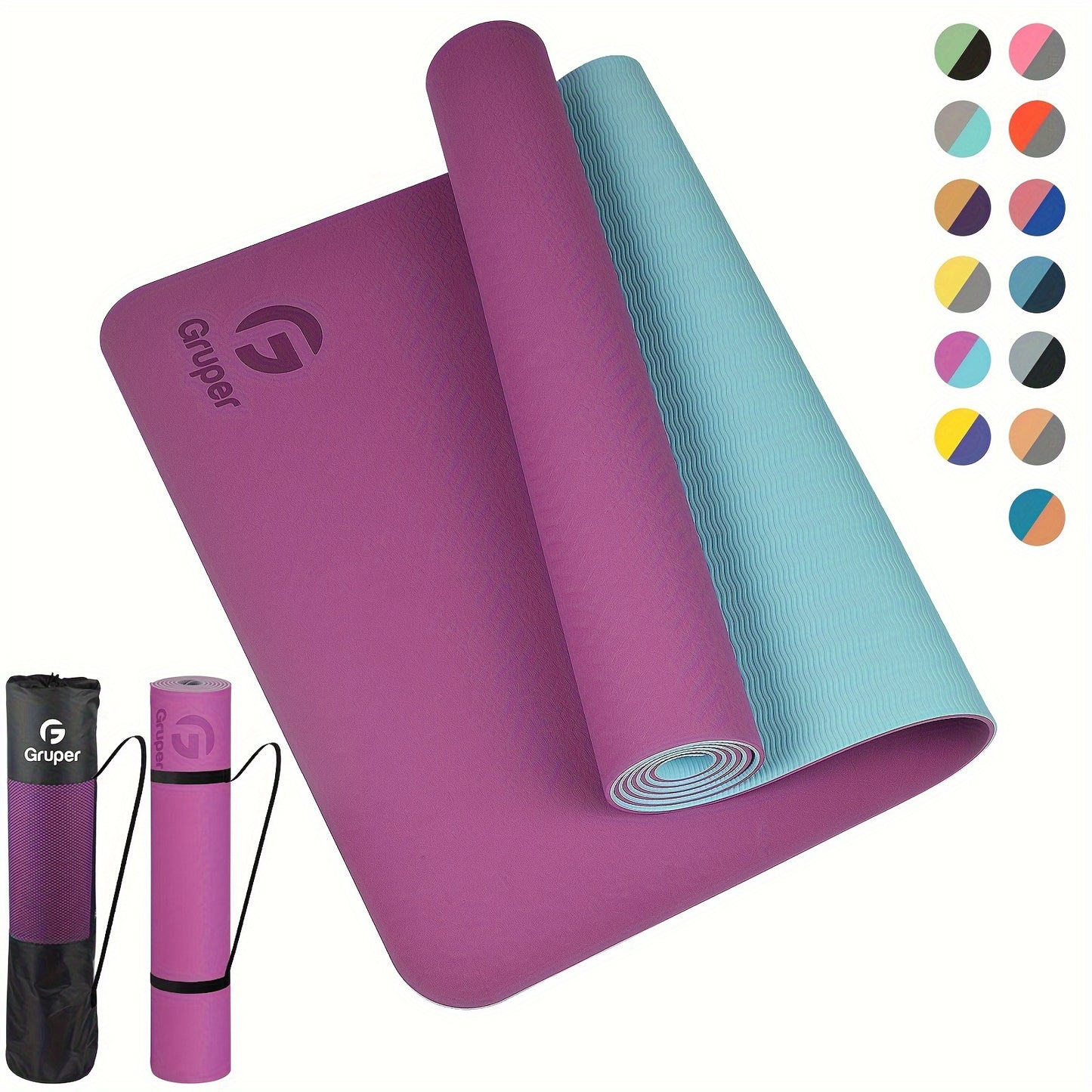 Yoga Mat for Women Men, 1\u002F4 Inch Extra Thick Yoga Mat Non Slip, 72\
