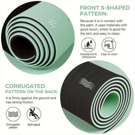 Yoga Mat for Women Men, 1\u002F4 Inch Extra Thick Yoga Mat Non Slip, 72\