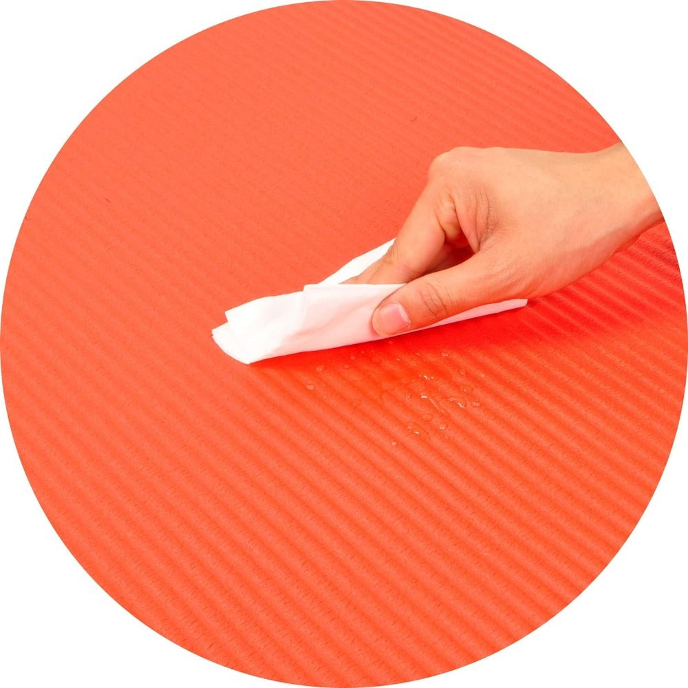 BalanceFrom All-Purpose 1-Inch Extra Thick High Density Anti-Tear Exercise Yoga Mat with Carrying Strap, Multiple Colors