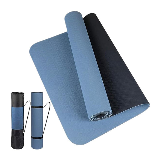 1 Pcs Yoga Extra Thick TPE Yoga Mat .with High Density Anti-Tear Exercise Bolster For Home Gym Travel & Floor Outside