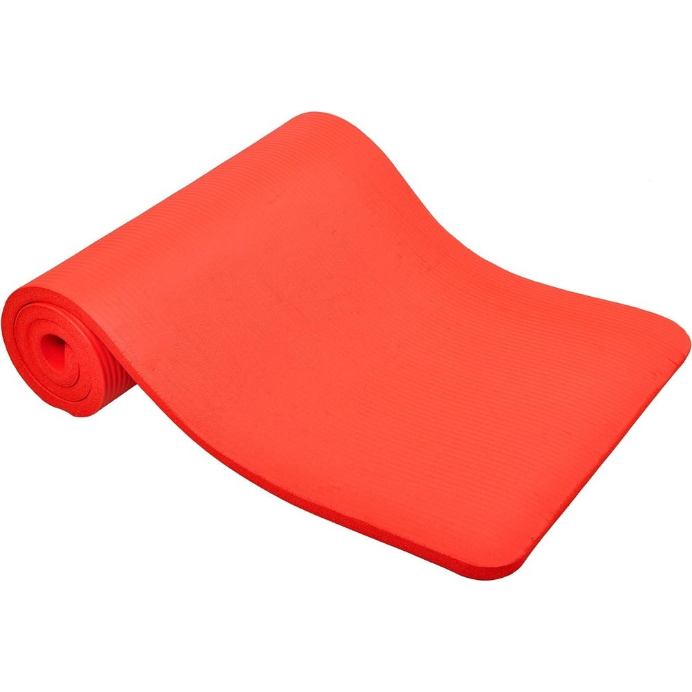 BalanceFrom All-Purpose 1-Inch Extra Thick High Density Anti-Tear Exercise Yoga Mat with Carrying Strap, Multiple Colors