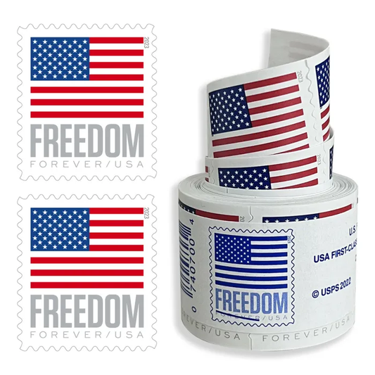 U.S. Flag 2023 Roll of Forever Stamps 100 pcs