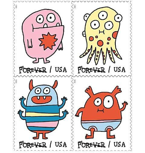 Message Monsters 2021 Forever Stamps 100pcs