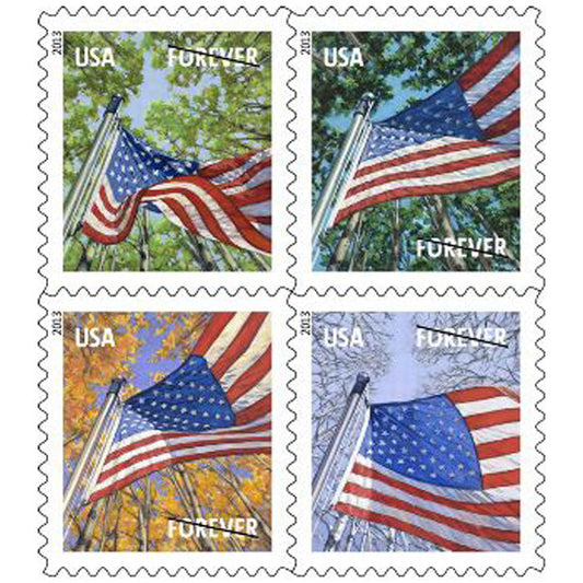 A Flag for All Seasons Stamp 2013 First-Class Forever Stamps 100pcs