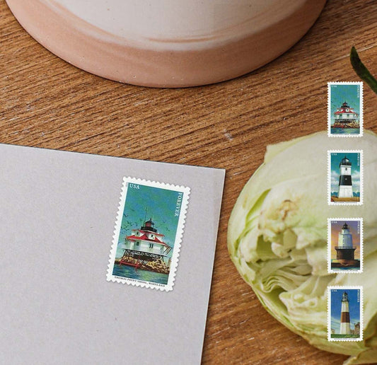 Mid-Atlantic Lighthouses (U.S. 2021) Forever Stamps 100 pcs