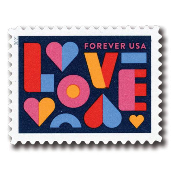 Love (U.S. 2021) Forever Stamps 100 pcs