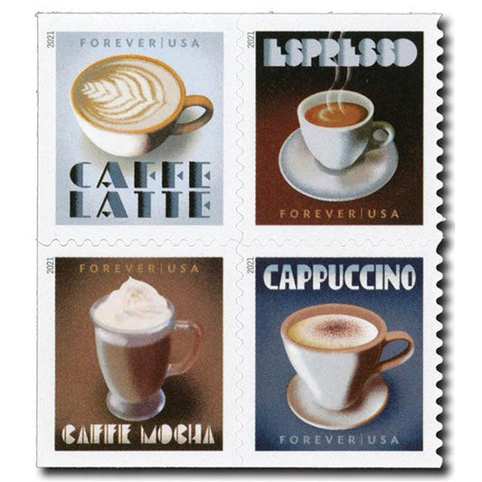 Espresso Drinks (U.S. 2021) Forever Stamps 100 pcs