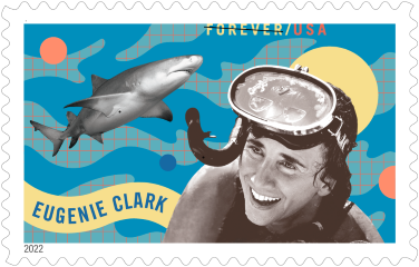 Eugenie Clark Stamps 2022 Forever Stamps 100pcs