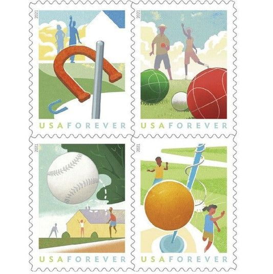 Backyard Games (U.S. 2021) Forever Stamps 80pcs