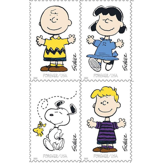 Charles M. Schulz Stamps 2022 First-Class Forever Stamps 100pcs
