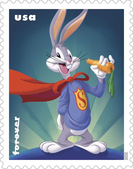 Celebrating Bugs Bunny's 80th Birthday Forever Stamps 100pcs