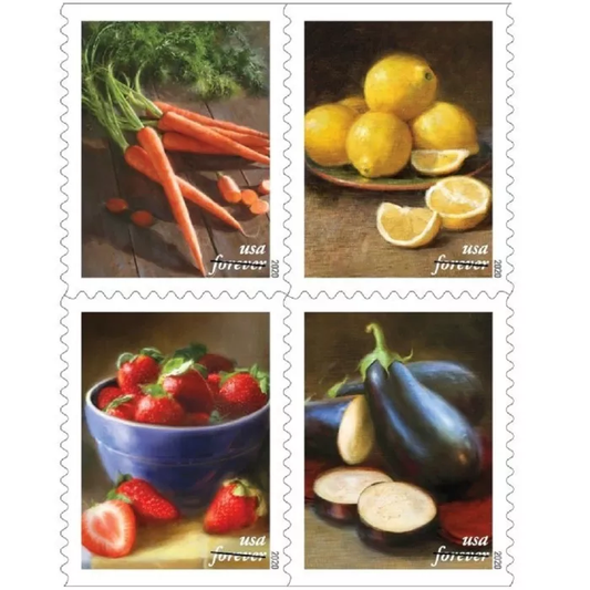Fruits & Vegetables Stamps 2020 Forever Stamps 100pcs