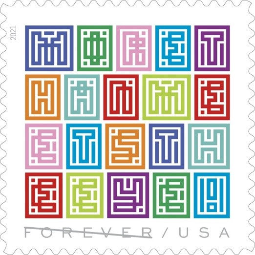 Mystery Message 2021 First-Class Forever Stamps 100pcs