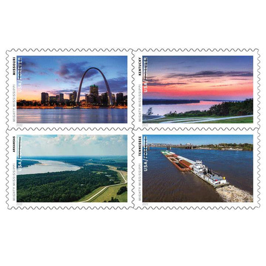 Mighty Mississippi 2022 First-Class Forever Stamps 100pcs