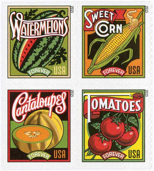 Summer Harvest Stamps 2015 Forever Stamps 100pcs